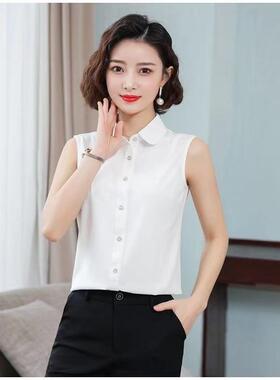 假领子百搭职业衬衣背心
