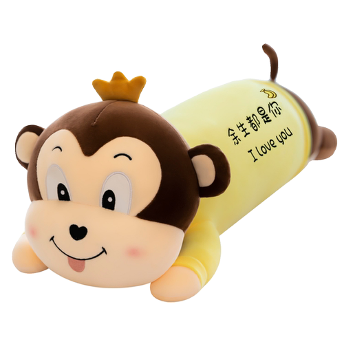小猴子抱枕毛绒玩具可爱女生睡觉布娃娃长条夹腿床上玩偶生日礼物 - 图3