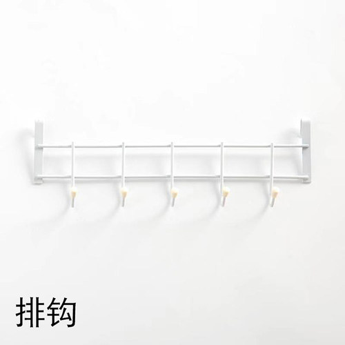 简易衣柜黑白色卡扣塑料无痕胶扎线带排钩挂钩铁网货架固定扣配件 - 图0