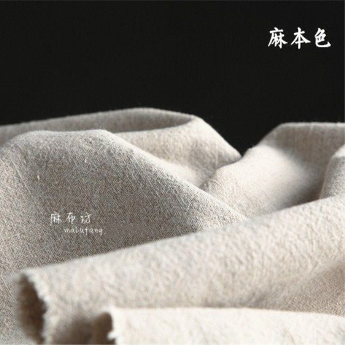 麻布坊秋冬加厚加密砂洗竹节棉麻布料复古风服装包包布每米500克,淘宝优惠券,粉丝福利购,淘宝优惠卷