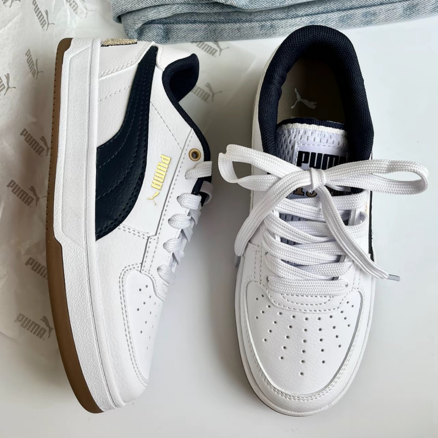 Puma/彪马 Caven 2 防滑耐磨 舒适百搭 复古 轻便透气 运动板鞋 - 图2