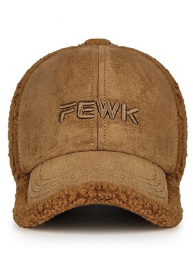 秋冬羊羔绒棒球帽加厚保暖显脸小