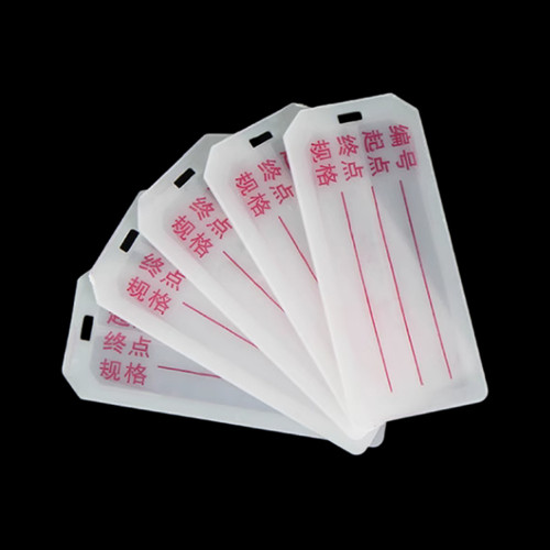 PVC电线标识电缆牌可写可印字扎带吊牌标记铭牌卡片大号塑料挂牌 - 图1