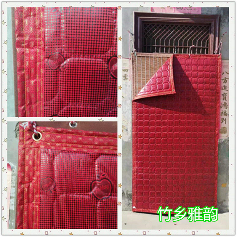 冬季农村红色棉帘子加厚家用防水隔断防风帆布门帘布料可印字挡风,淘宝优惠券,粉丝福利购,淘宝优惠卷