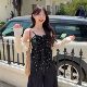 Xiaojijia plus size women's gentle style floral camisole thin sun protection cardigan women's flesh-covering chiffon shirt shirt suit