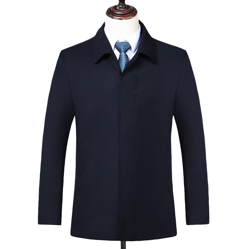 红都春款男士短款商务休闲男装披风 红都风衣