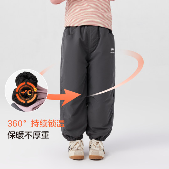 左西女童棉裤冬季加厚外穿儿童加绒裤子2025新款女孩夹棉保暖长裤