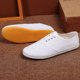 Old Beijing 1980s nostalgic shoes canvas shoes white cloth shoes vintage white sneakers Qingdao small white shoes women's versatile