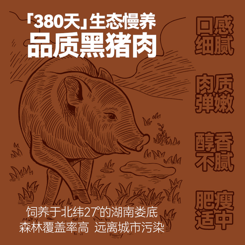 巧厨无淀粉黑猪肉/火山石烤肠台湾风味纯香肉肠火腿地道肠黑胡椒