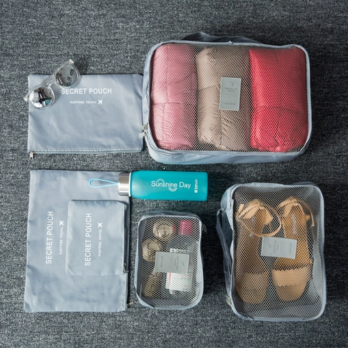 Сумка для хранения для путешествий, чемодан, обувь, нижнее белье, сумка-чехол, комплект