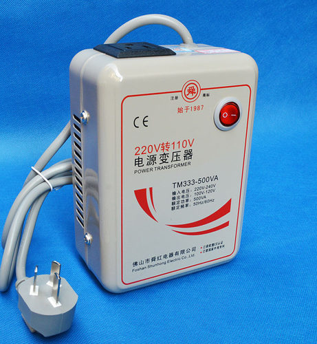 舜红500W变压器220V转110V 100V转换器美国日本净化器榨汁机专用 - 图1