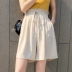Quần short ống rộng nữ mùa hè 2019 mới mặc mỏng phiên bản Hàn Quốc của hoa cao eo công cụ voan năm quần - Quần short quần short jean nữ Quần short