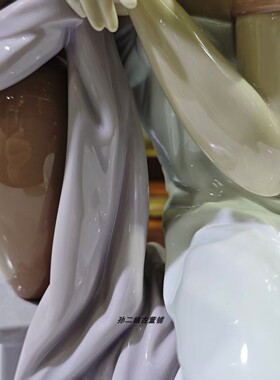 西班牙原产Lladro雅致大型瓷偶醉梦家居装饰摆件珍稀版中古1995年