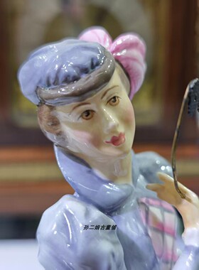英国Royal Worcester皇家伍斯特淑女主题系列假面舞会瓷偶1981年