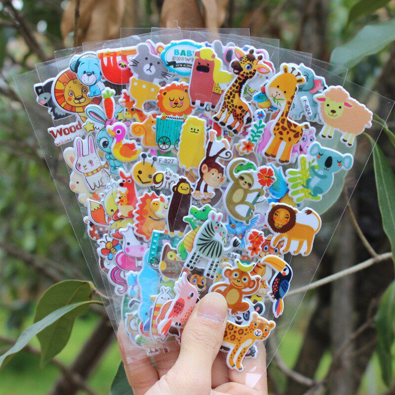Children's stickers for boys and girls, princess cartoon stickers, 3D three-dimensional bubble sticky books, kindergarten gifts, school gifts