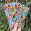 Children's stickers for boys and girls, princess cartoon stickers, 3D three-dimensional bubble sticky books, kindergarten gifts, school gifts