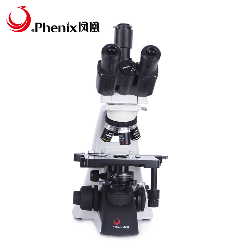 江西凤凰PH100三目光学显微镜1600倍专业仪器可接摄像头高清晰-图1
