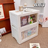 Домашний складной ящик для хранения, прозрачная игрушка, большая коробочка для хранения, коробка