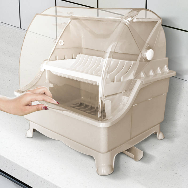 九零碗筷收纳盒多功能沥水架厨房用品小百货碗柜厨房置物架放碗柜