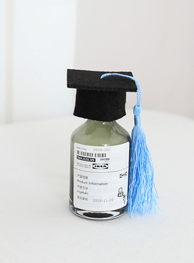 迷你流苏学士博士帽娃娃花束配件