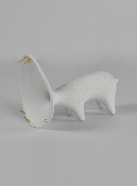 抽象艺术小狗摆件生化危机艺术创意桌面装饰品样板房客厅台面摆设