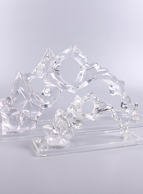 透明假山样板房门厅博古架太湖石