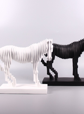 马赛克样板间博古架软装小摆件