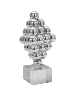 水晶球金字塔样板房桌面软装饰品