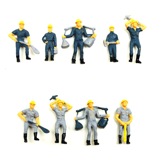 25个促销 沙盘建筑材料 1:87 1:50多造型彩色 铁路工人小人模型 - 图3