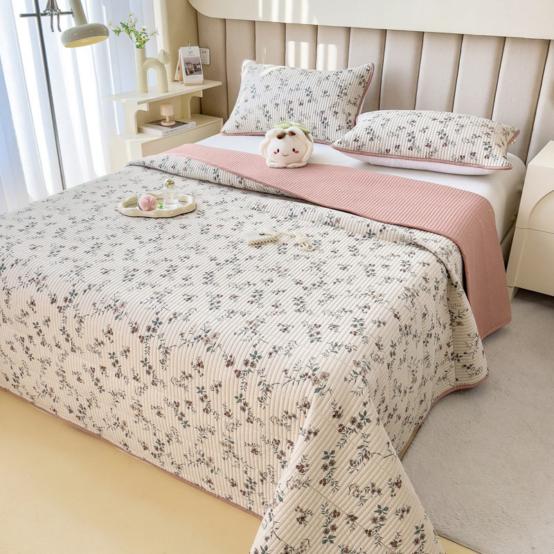 纯棉防滑床盖 I ins风全棉床盖软糯夹棉件纯棉床榻榻米防滑沙发垫,淘宝优惠券,粉丝福利购,淘宝优惠卷