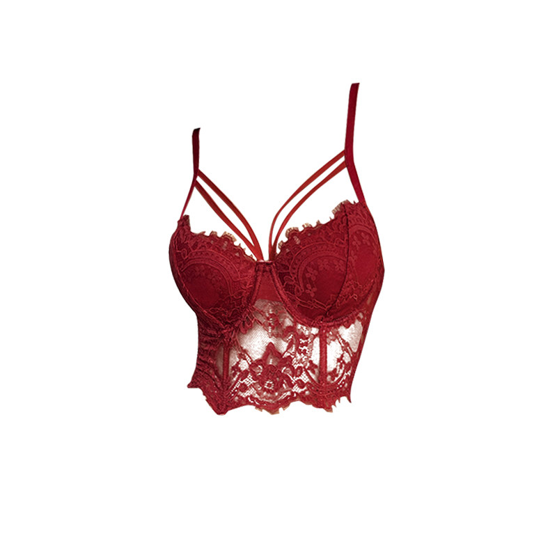 纯欲风蕾丝吊带背心女夏外穿2025新款酒红色欧美性感鱼骨抹胸上衣,淘宝优惠券,粉丝福利购,淘宝优惠卷