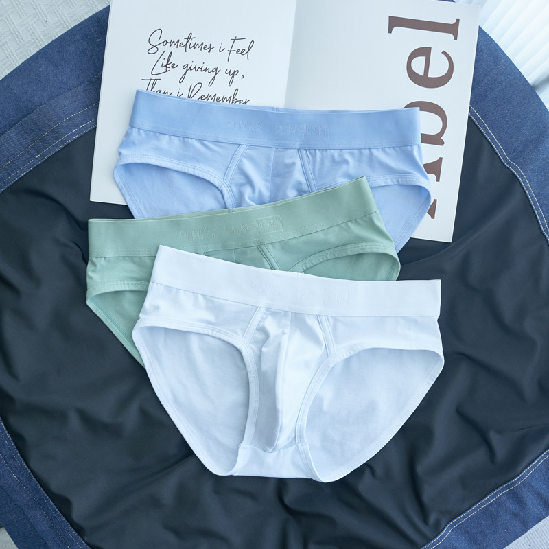 男士内裤性感纯欲白色三角裤中腰大码宽松棉透气运动纯色男短裤潮,淘宝优惠券,粉丝福利购,淘宝优惠卷