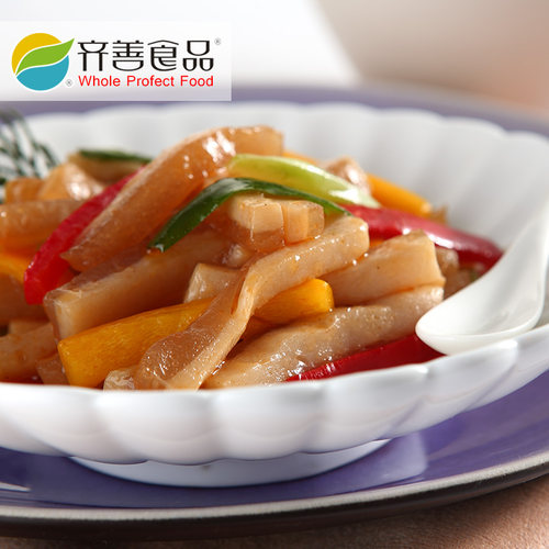 冷冻品齐善素食 素爽肚 魔芋制品仿荤素猪肚滑嫩爽口斋菜 - 图3