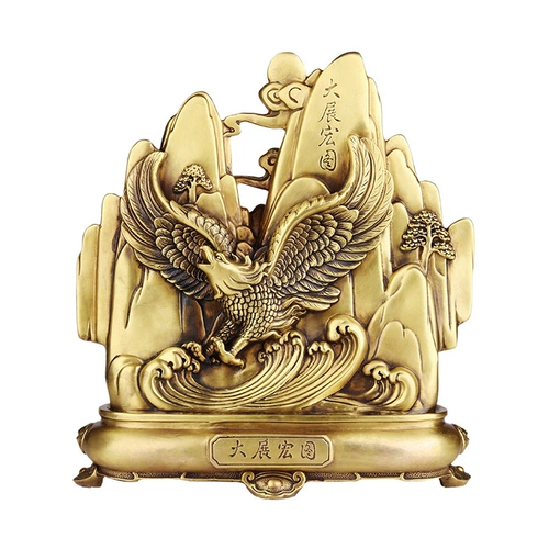 Pure Bonachaba Dapeng показывает, что Wing Eagle Eagle Swing Dragon Show Hongtu Office Craft Gifts Бизнес подарки