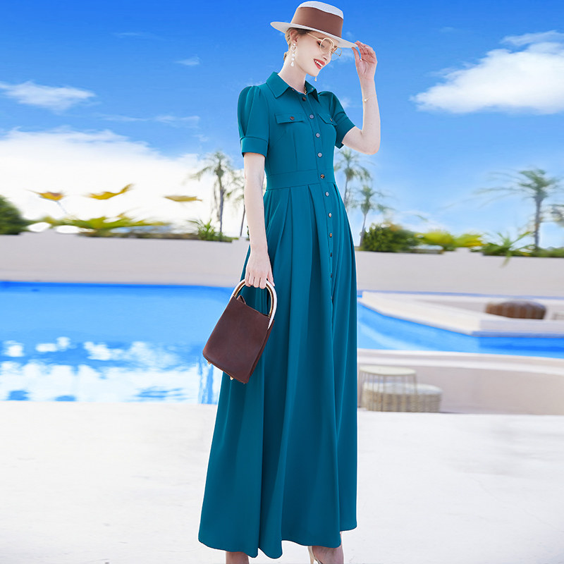 2022新款女夏高端奢华国际感连衣裙 帝弗润驰连衣裙