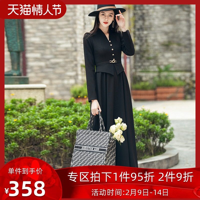 帝弗润驰2022新款大摆长袖连衣裙 帝弗润驰连衣裙