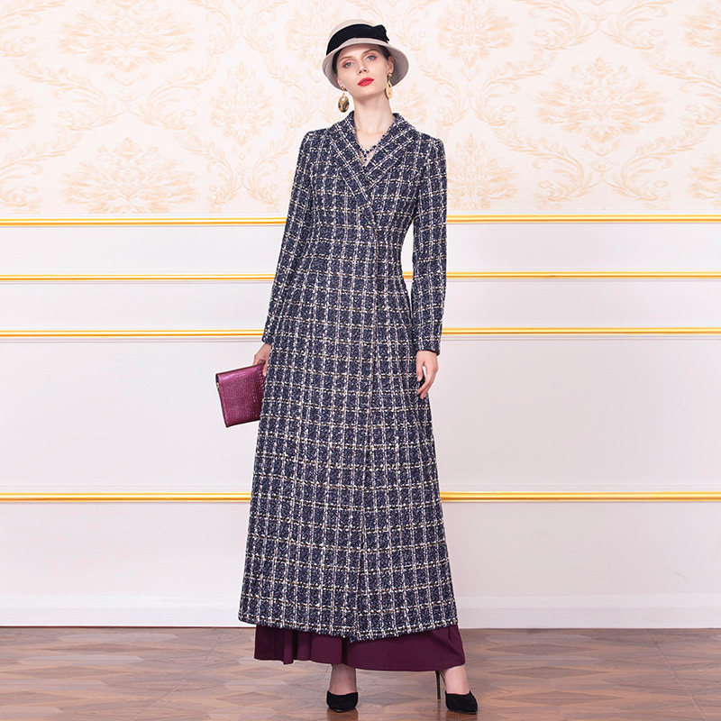 帝弗润驰赫本风毛2019秋冬呢大衣 帝弗润驰毛呢外套