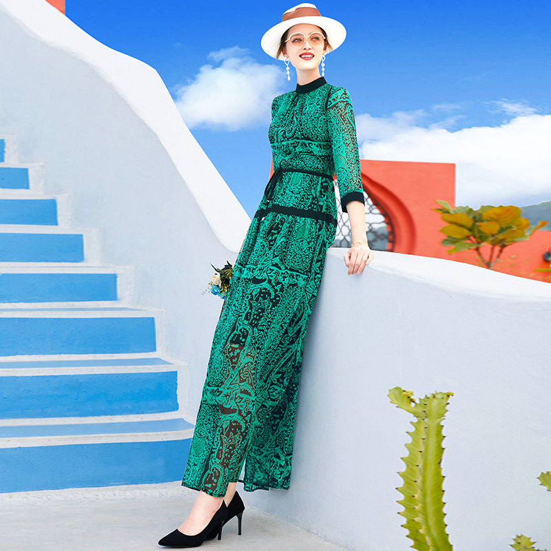 帝弗润驰新款春夏长款高端奢华长裙 帝弗润驰连衣裙