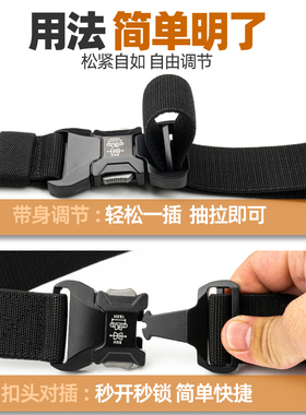 可洗弹力不勒腰快拆扣腰带
