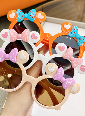 儿童太阳镜时尚卡通装扮眼镜可爱男女童防紫外线护眼宝宝墨镜玩具