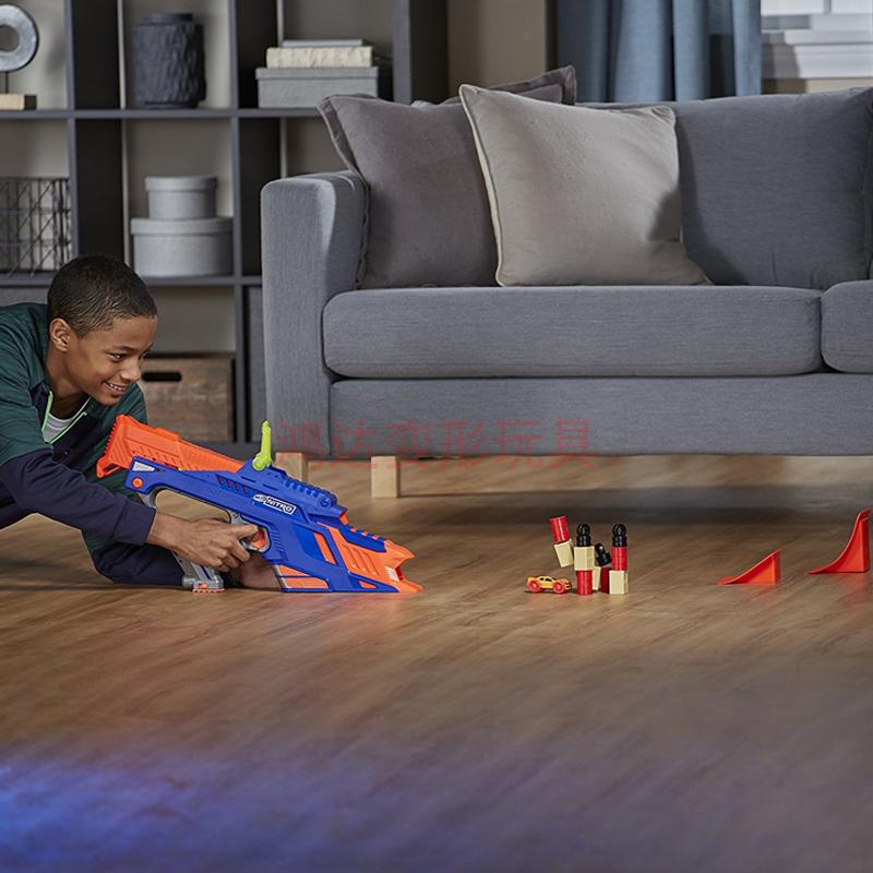 孩之宝NERF热火火箭飞车系列狂暴发射器C0788正版现货儿童玩具 - 图0