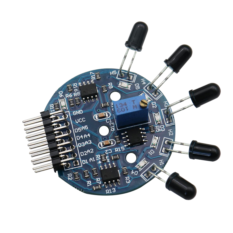 五路火焰传感器模块 模拟数字双重输出 灭火机器人 - 图3