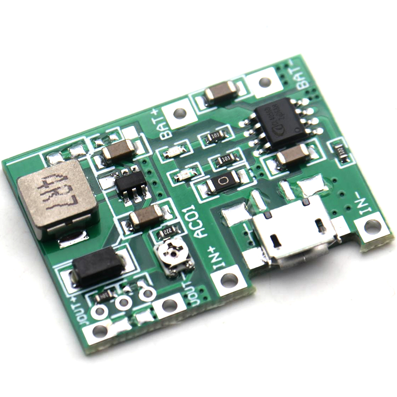 3.7V升9V 5V 万用表改装18650锂电池充电升压放电一体可调模块2 A - 图2