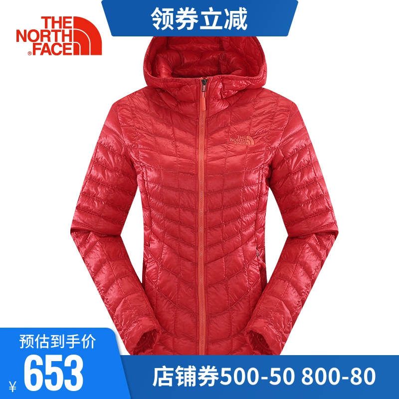 TheNorthFace/北面女款ThermoBall聚熱球連帽棉服外套CUD4