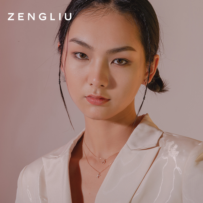 冷淡风小众设计感吊坠简约百搭锁骨链 字母轻奢项链女 ZENGLIU26 ins 冷淡风小众设计感吊坠简约百搭锁骨链 字母轻奢项链女 ZENGLIU26 ins