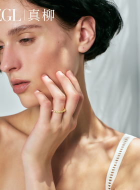 ZEGL设计师彩虹多巴胺戒指套戒