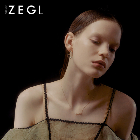 ZENGLIU设计感925纯银项链女轻奢小众锁骨链配饰简约气质情侣饰品