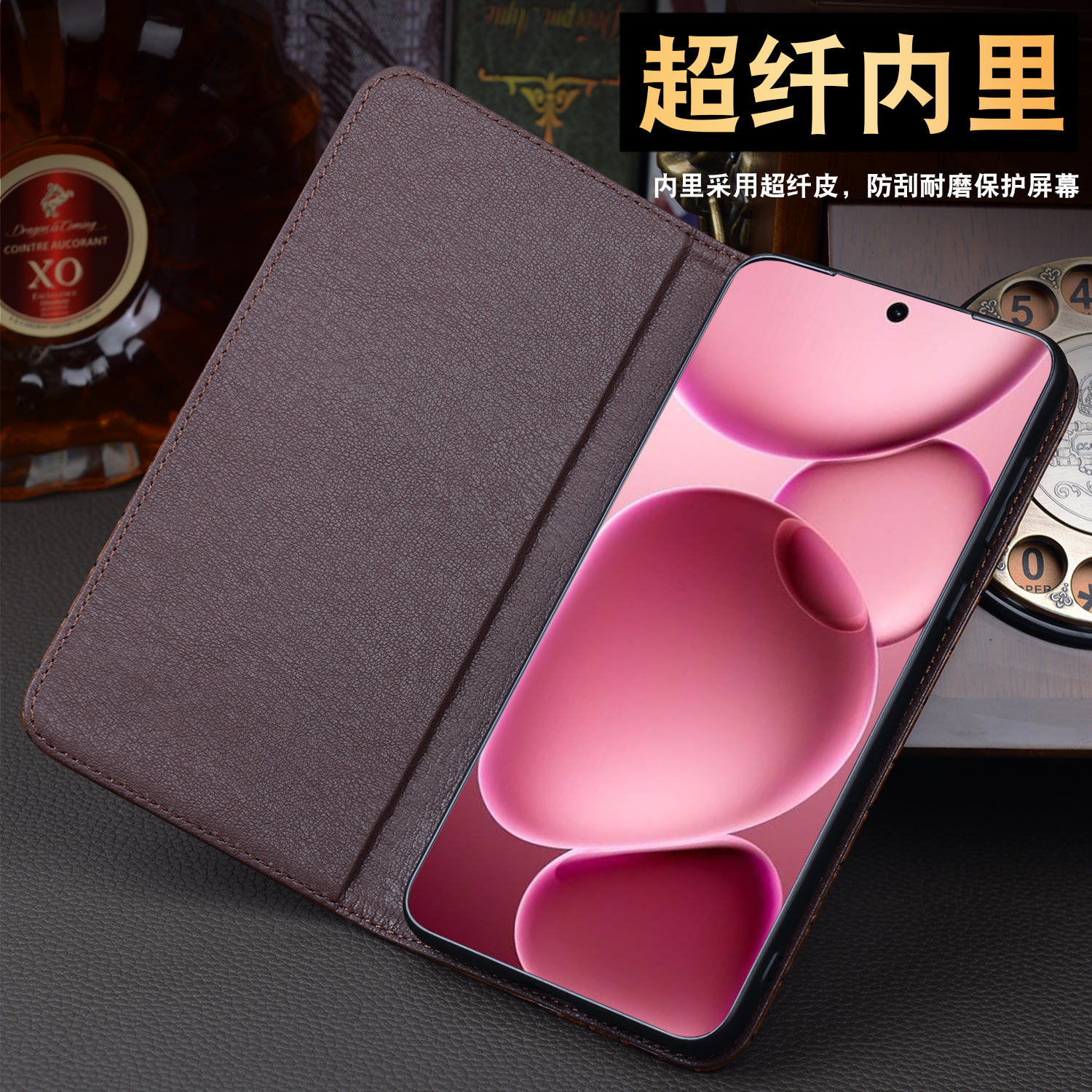 沃比罗适用于OPPOFindX8S手机保护套高档真皮FindX8S+时尚新款findx8ultra商务全包保护壳x8s个性简约男女款 - 图1