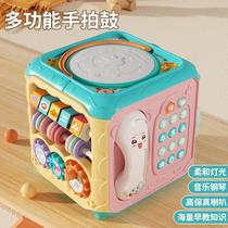 Hand slapping drum children shooting baby Toys 0-1 year old teaching puzzle 6-12 months baby 3 Music hexahedron 8