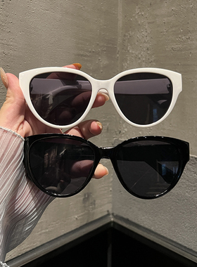 红色爱心太阳镜女网红大框显瘦